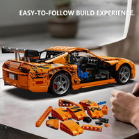Blocs de construction de voiture de sport A80 YC-23049 1:8, jouets de construction, 4508 pièces, véhicule sportif dynamique, kits de briques MOC, cadeau pour adultes