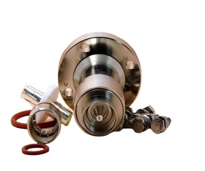Connettore Coassiale RF Impermeabile a Flangia Dritta EIA da 1-5/8" in Ottone a Quattro Stelle 1P PTFE per Cavo Alimentatore in Schiuma da 7/8" - Product Image 4