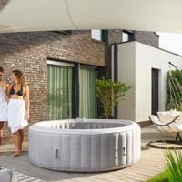 Schnell Aufblasbare Runde Wanne Aufblasbarer Whirlpool Massage-Wanne Schwimmbad-Wanne Großvolumige Wanne für die Familie