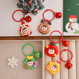 Llavero de Dibujos Animados Duo Mei, Accesorio de Campana para Mochila Infantil de Navidad, Pequeño Regalo de Plástico para Estudiantes - Product Image 3