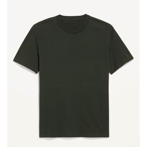 T-shirt formel noir personnalisé professionnel en laine peignée, unisexe, 100 % coton, col rond, manches courtes, anti-boulochage - Product Image 1