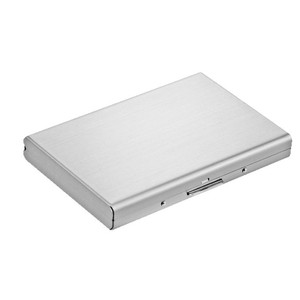 Porte-cartes <span class=keywords><strong>de</strong></span> <span class=keywords><strong>visite</strong></span> RFID à trois volets pour hommes, style <span class=keywords><strong>simple</strong></span>, avec logo personnalisé, petit boîtier métallique en aluminium pour cartes <span class=keywords><strong>de</strong></span> crédit - Product Image 5