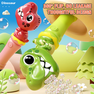 Baguette à bulles automatique en forme d'animal <span class=keywords><strong>de</strong></span> dessin animé, anti-fuite, légère, pour enfants <span class=keywords><strong>de</strong></span> 3 ans et plus, cadeau pour fêtes en extérieur - Product Image 4