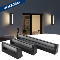 Appliques murales LED extérieures réglables en aluminium 12W 18W 24W 30W, étanches IP65, pour décoration de jardin, hôtel, ou éclairage de fond mural