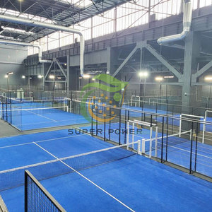 Cancha <span class=keywords><strong>de</strong></span> Padel Equipo deportivo Lujo al aire libre 12mm Vidrio templado Panorámico Padel Court Net - Product Image 4