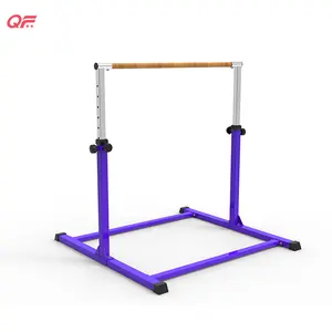 Gymnastics Bars For Home With 1-11 Levels Adjustable Height Stainless Steel Kids Horizontal Training Bar