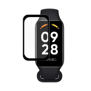 Full Screen Protector Cover Voor Redmi Band 2 Smart Watch Pmma Composiet 3d Gebogen Rand Beschermfolie