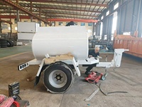 Remolque con Mini Tanque de Agua y Remolque con Tanque de Combustible, Remolque Compacto con Tanque de Agua para Riego y Remolque Seguro con Tanque de Combustible