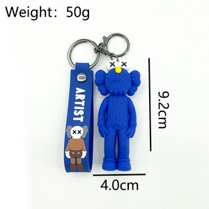 Quá Khổ Thời Trang Thân Thiện Với Môi Không Độc Hại <span class=keywords><strong>Silicone</strong></span> <span class=keywords><strong>Keychain</strong></span> Hợp Thời Trang Thương Hiệu Vài Ôm Búp Bê Túi Mặt Dây Chuyền Carabiner Mới - Product Image 6