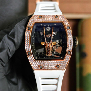 Jam Tangan Mewah untuk Pria Gaya 26-02 Tourbillon Manual Mekanik dengan Casing Keramik Hitam dan Dial Api Edisi Terbatas. - Product Image 1