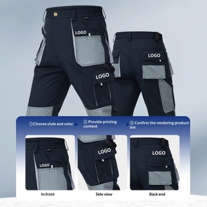 <span class=keywords><strong>Pantalon</strong></span> de <span class=keywords><strong>travail</strong></span> transfrontalier pour hommes, protection professionnelle, pour <span class=keywords><strong>chantier</strong></span> – Polyester, résistant à l'abrasion et aux taches, coupe ample, vêtement de <span class=keywords><strong>travail</strong></span> - Product Image 3