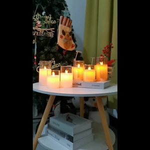 Bougie LED sans flamme 3D à effet de flamme vacillante, en paraffine, télécommandée, pour décoration intérieure de Noël - Product Image 5