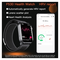 Jam Tangan Pintar Kesehatan F530 Pompa Udara Pengukur Tekanan Darah ECG Detak Jantung Monitor Tidur Layar Sentuh IPS 2.1 Inci Dapat Dipakai