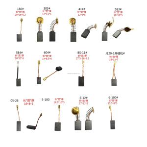 Maßgefertigte Kohlebürsten für Elektrowerkzeuge, Kostenlose Muster - Product Image 6