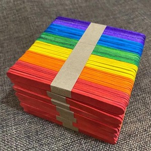 Bán buôn New phong cách dùng một lần bằng gỗ <span class=keywords><strong>Ice</strong></span> <span class=keywords><strong>Cream</strong></span> Sticks tùy chỉnh bao bì 50 cái bằng gỗ Popsicle Sticks - Product Image 5