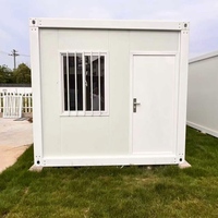 Casa Contenedor Modular de Panel Sándwich de Acero de 20 pies, de Instalación Rápida, Portátil, Desmontable, Resistente al Fuego y al Viento, para Hotel o Uso Rural