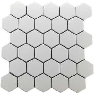 Bán Nóng Hình Lục Giác Nhọn Màu Vàng Mờ Kết Thúc Gạch Phòng Tắm Nhà Bếp Tường Lưới Trang Trí - Product Image 5