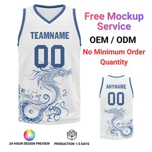 Vochtregulerende basketbaluniformen met gepersonaliseerde drakenprint sportkleding BBJ01-2500622-5 - Product Image 1