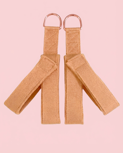 สายรัดพิลาทิสแบบปรับได้ Senya พร้อมแผ่นรองนุ่ม ห่วงรูปตัว Y ทำจากผ้าฝ้าย ห่วงโลหะรูปตัว D สะดวกสบายสำหรับการออกกำลังกายด้วยเครื่องรีฟอร์มเมอร์ ใช้ได้ที่บ้าน ยิม ฝึกซ้อม ทนทาน บุด้วยวัสดุนุ่ม - Product Image 1