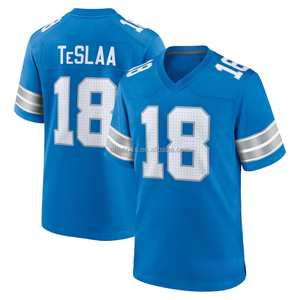 Jersey Sepak Bola Amerika Detroit Lions Bordir Grosir Warna Biru Dongker # 0 Jahmyr Gibbs # Seragam Sepak Bola 14 St. Brown 97 Aidan Hutchinson - Product Image 6