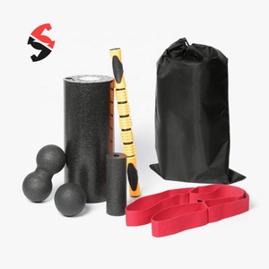 ชุดลูกกลิ้งโฟมสำหรับนวดเพื่อบรรเทาอาการปวดนวดเนื้อเยื่อส่วนลึกลูกบอลนวดผ่อนคลายร่างกาย - Product Image 1