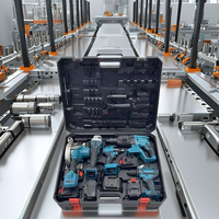 Ensemble professionnel sans fil chargeur de batterie au lithium-ion bricolage meuleuse de réparation à domicile combinaison OEM personnalisable