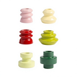 Luxury Lacquer Handmade <b>Candlestick</b> Holder OEM Decorative <b>Wooden</b> Candle Holders Customized Printing for Home Restaurant Hotel - Product Image 1