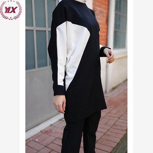 Commercio all'ingrosso 2 pezzi di <span class=keywords><strong>abbigliamento</strong></span> donna musulmana stile semplice tuta Casual islamica camicetta popolare con pantaloni <span class=keywords><strong>Online</strong></span> - Product Image 2