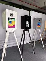 Photomaton double face en chêne haut de gamme, personnalisable, vente directe OEM, avec étui portable pour événements commerciaux – Meilleures ventes