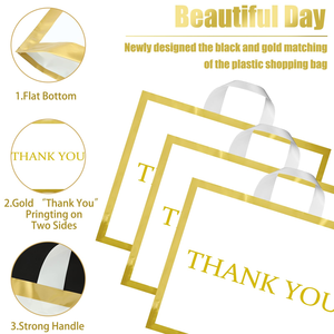 YC nóng Bán kích cỡ khác nhau thân thiện với nhựa mua sắm túi mềm vòng lặp xử lý túi đứng lên túi tàu sân bay túi cho cửa hàng - Product Image 3