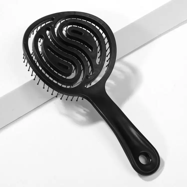 New Style Lollipop Round Comb Hair Brush Beleza Styling Oco Detangling Brush Round Nylon Pins Wave Brush