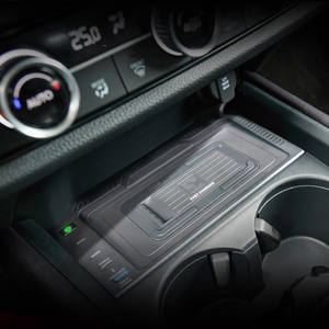 Para <span class=keywords><strong>Honda</strong></span> 2023 <span class=keywords><strong>HEV</strong></span> 2024, cargador inalámbrico Qi para coche, adaptador de placa de teléfono móvil rápido de 15W QC3.0 tipo C, accesorios de piezas de Metal - Product Image 3