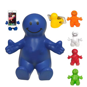 Support de téléphone portable créatif pour le visage et la personne, avec base en éponge haute résilience et jouet de décompression à haute élasticité - Product Image 4