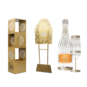 Tùy chỉnh sàn rượu vang chai hiển thị đứng cho các cửa hàng bán lẻ cửa hàng siêu thị - Product Image 1