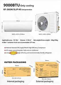 แอร์ติดผนังขนาดกะทัดรัด 9000 บีทียู ประหยัดพลังงาน เสียงเบา ขายดี ราคาประหยัด พร้อมระบบแปลงความถี่ - Product Image 3