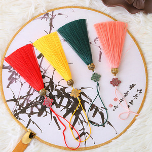Miyue 8cm Petit nœud chinois en forme de pompon, accessoires pour marque-pages, vêtements, pendentif couronne, décoration DIY, cloisonné - Product Image 4
