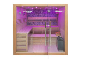 Современный дизайн 4-х человек комнатная традиционная деревянная Паровая сауна с функцией влажного пара с 3 кВт 6 кВт 9 кВт - Product Image 2