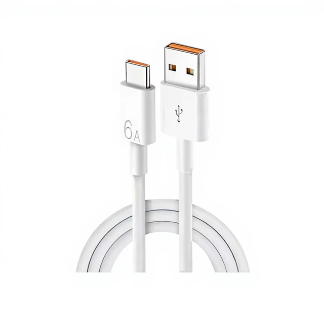 Compatible for 66W &120W 5A/6A Super Flash Charging Fast Charger with USB-A/USB-C Mobile Phone Type-C Data Cable
