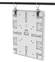 Support d'étiquette numérique en plastique Meethope avec crochet de suspension, support double face pour étiquettes de prix ESL sur fils avec anneau