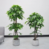 Fausse plante Plantes Artificielles Unique En Plastique faux banyan Arbre avec Pot arbres artificiels Décoration Intérieure