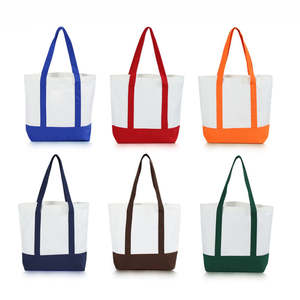 กระเป๋าผ้าแคนวาสรักษ์โลกแบบพับได้ พิมพ์โลโก้สีตามสั่ง สำหรับโฆษณา ของขวัญส่วนตัว หรือใส่ของช้อปปิ้ง - Product Image 2