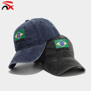 หมวกเบสบอลปักลายธงชาติบราซิล ผลิตจากโพลีเอสเตอร์ 100% สำหรับกีฬากลางแจ้ง ขายส่ง เหมาะสำหรับแฟนฟุตบอล สร้างบรรยากาศเชียร์ - Product Image 3