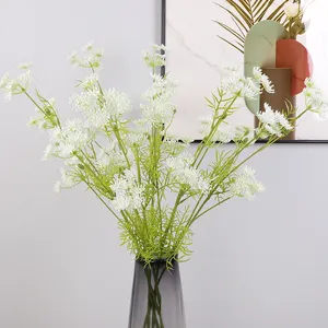 Plástico Artificial espuma flores ramo para casa decoração do casamento Fábrica novas flores plásticas artificiais folhas ramo em venda