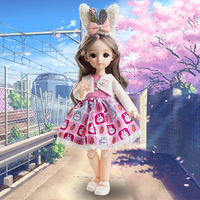 Muñeca BJD Kawaii de 30 cm, 13 Articulaciones Móviles, Muñeca Princesa, Ropa, Accesorios, Juguete de Simulación, Regalo para Niños