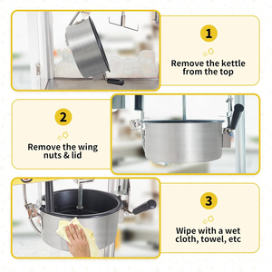 1400W thương mại điện Countertop bỏng ngô maker 10 oz Ấm đun nước 50 ly/mẻ với 3-chuyển đổi kiểm soát Movie Theater bỏng ngô Maker - Product Image 6