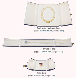 Zebo dài sang trọng Hộp nhẫn nhung đồ trang sức bao bì hộp Hot Bán trường hợp với logo tùy chỉnh Vòng cổ Hộp quà tặng - Product Image 5