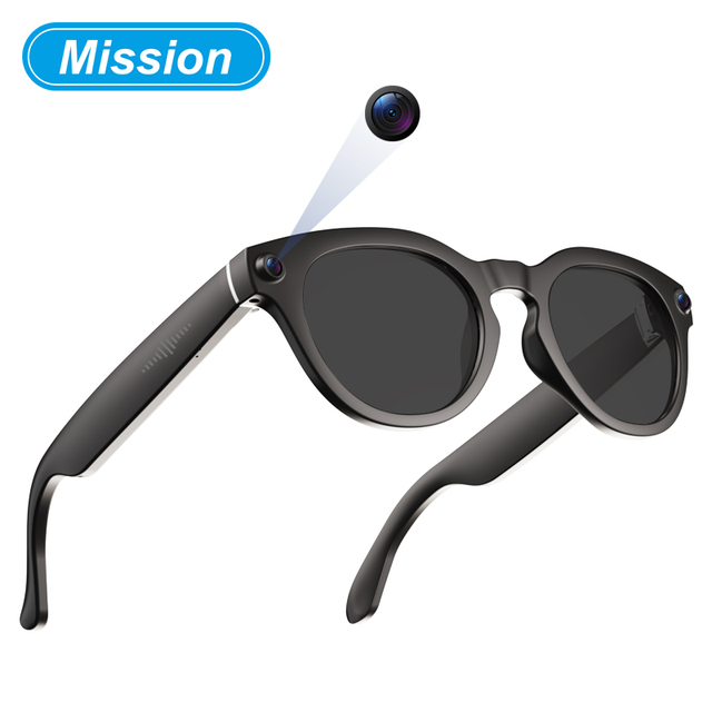 All-in-One AI Glasses Voice Wake-up Image Recognition with ChatGPT Auto-play Music V03-T6