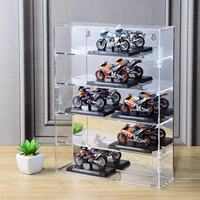 Étagères murales modernes en acrylique transparent personnalisées à 5 niveaux, surface polie, pour figurines écologiques, cosmétiques
