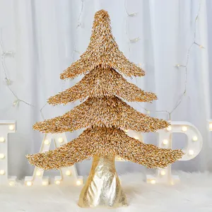 Yeni ürün Mini lüks ağaç şekli yılbaşı dekoru masa süsleri düğün parti dekorasyon