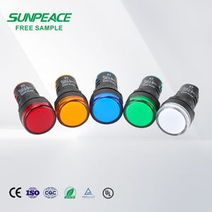 AD16-22DS Độ Sáng Cao <span class=keywords><strong>LED</strong></span> Chỉ Số Điện Đèn Bảng Điều Chỉnh Gắn Kết 22Mm 12V 24V 220V 380V Ad16 Pilot Đèn Chỉ Số Tín Hiệu - Product Image 1